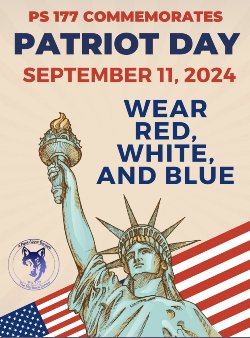 Wear red, white and blue for Patriot\'s day